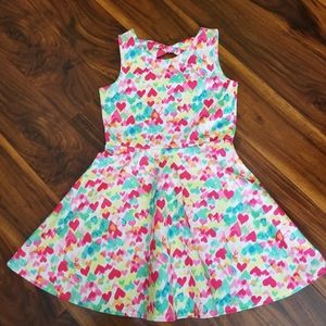 Nannette Kids Girls Hearts  Dress Size 6 Tall Polyester Spandex Blend